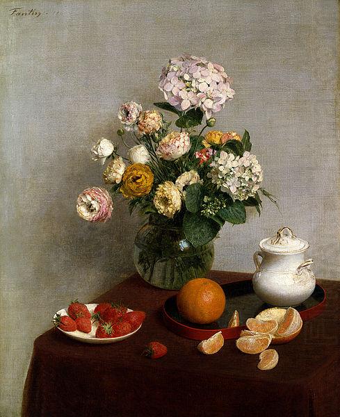 Henri Fantin-Latour Flores de Verao e Frutos china oil painting image